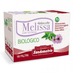 infuso Melissa con Verbena Bio astuccio da 18 filtri Sandemetrio s